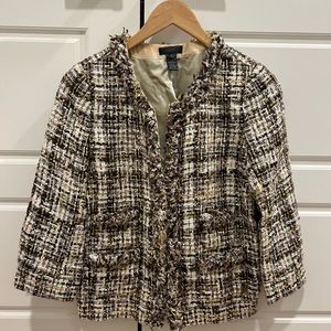 J. Crew Tweed Moto Bomber Jacket